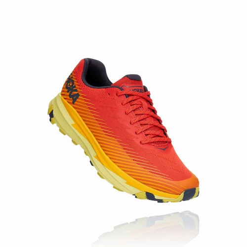 Hoka One One TORRENT 2 Trail Running Shoes For Men India Red/Orange IN-2019